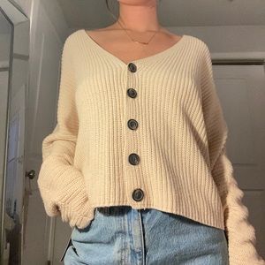 American Eagle Button Sweater